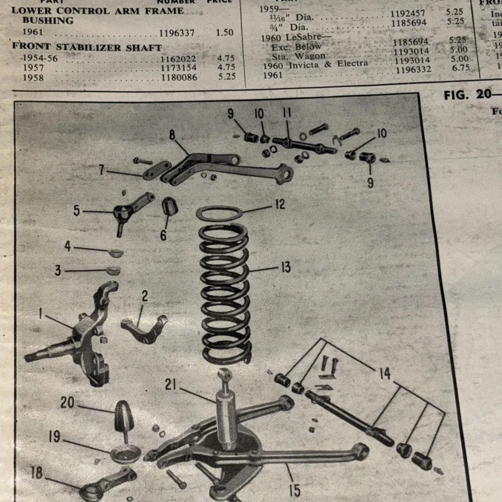 Motor's Flat Rate & Parts Manual 1961 33rd Ed Original Auto Shop Guide